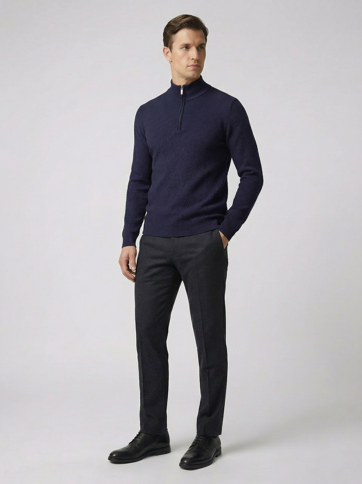 The Luca Quarter Zip Sweater