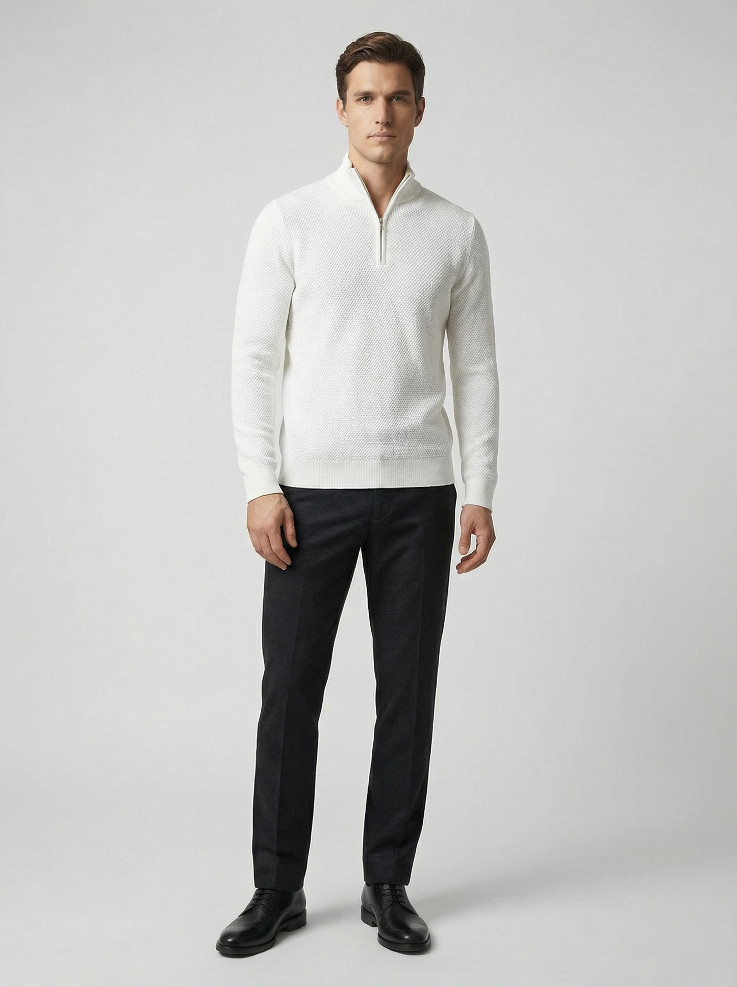 The Luca Quarter Zip Sweater