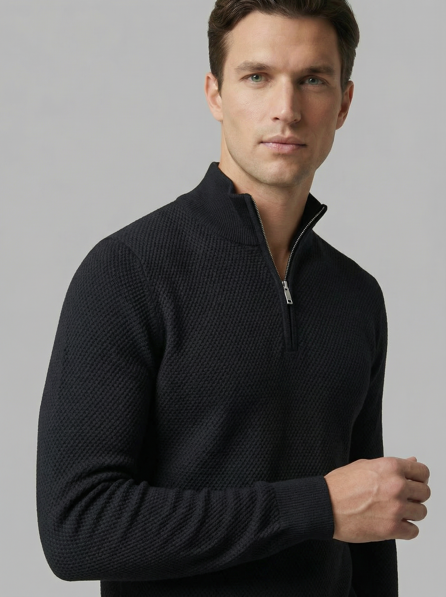 The Luca Quarter Zip Sweater