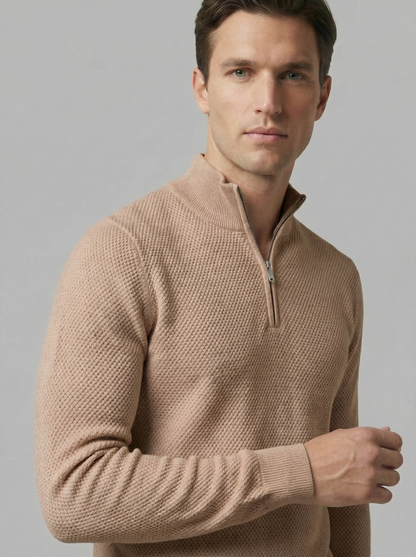 The Luca Quarter Zip Sweater